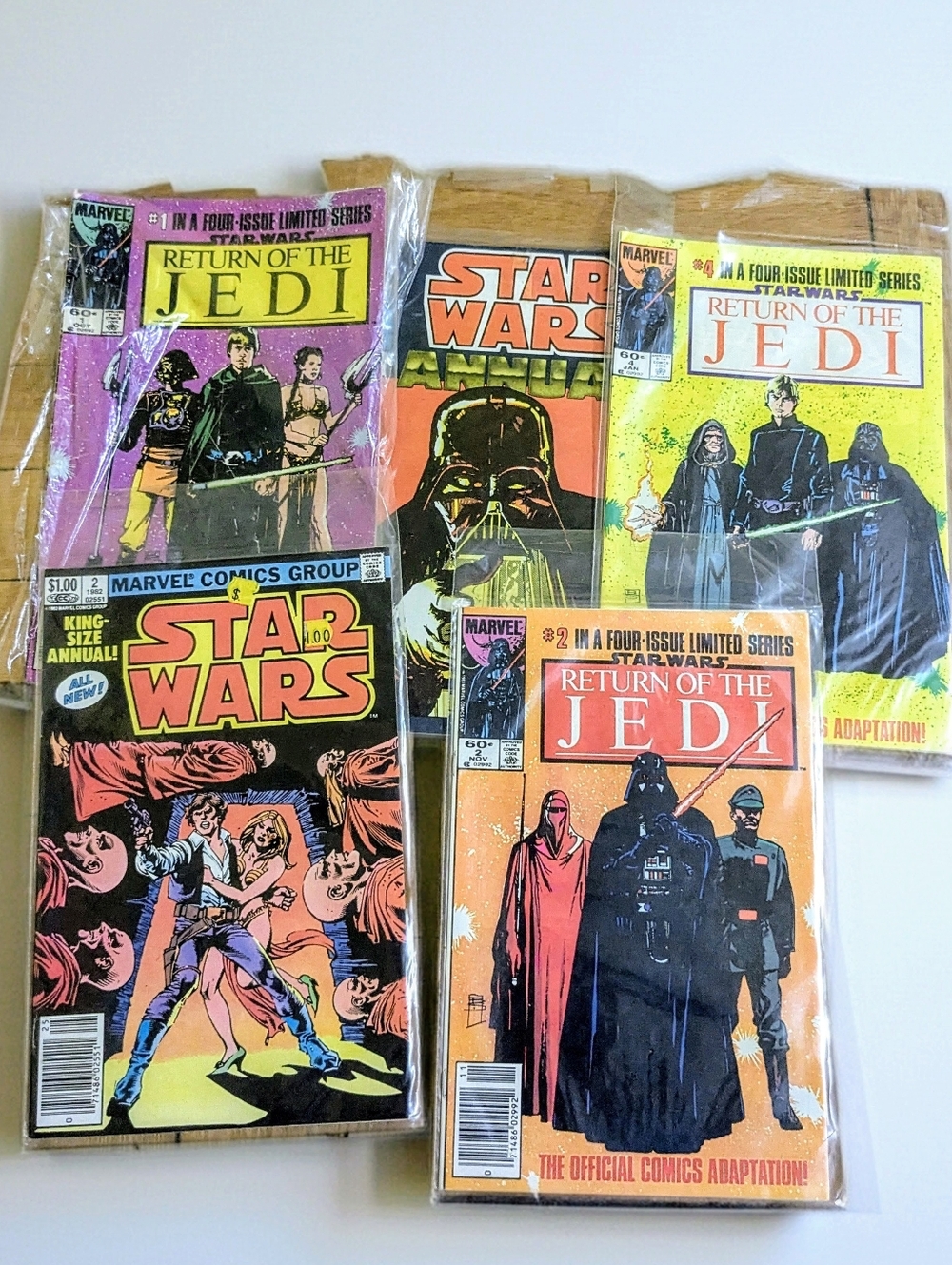 Vintage 80s Marvel Star Wars Bundle (5) - Annual #3 & Issue #1 Reprints